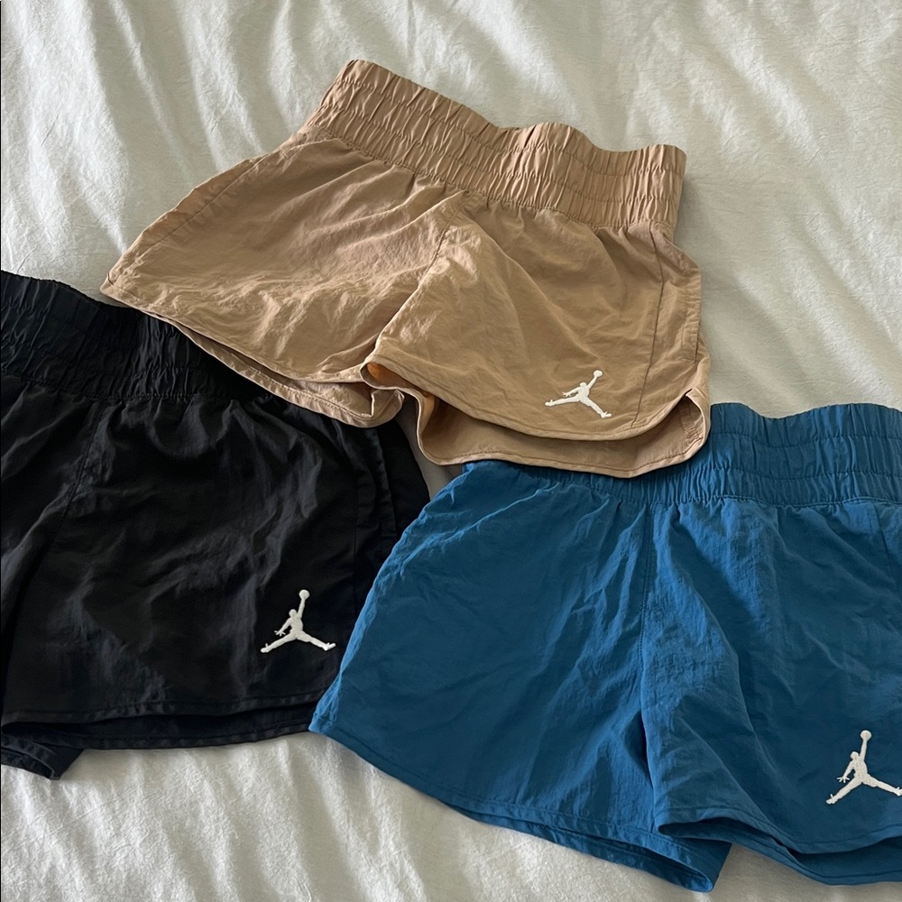 Nike Kids' Shorts Trio - Black, Tan, Blue